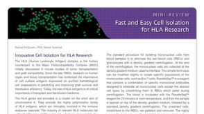 Innovative Cell Isolation for HLA Labs