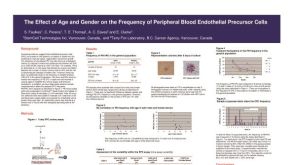 The Effect of Age and Gender on the Frequency of Peripheral Blood Endothelial Precursor Cells