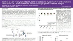 Isolation of Very Pure Lymphoid (CD3+, CD19+ or CD56+) and Myeloid (CD15+ or CD33/CD66b+) Cell Subsets