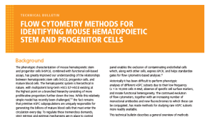Flow Cytometry Methods for Identifying Mouse Hematopoietic Stem and Progenitor Cells