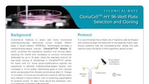 Protocol for Semi-Solid Hybridoma Cloning Using ClonaCell™-HY Medium in a 96-Well Plate