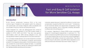 Fast and Easy B Cell Isolation for More Sensitive CLL Assays